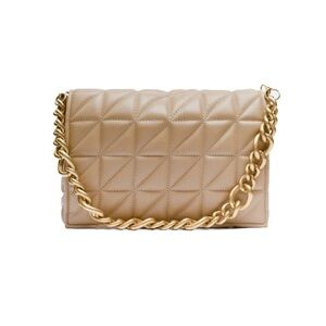 NWOT Zara Tan Chain Shoulder Bag